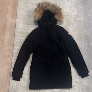 Canada Goose Black Parka with Fur Hood